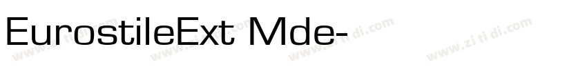 EurostileExt Mde字体转换